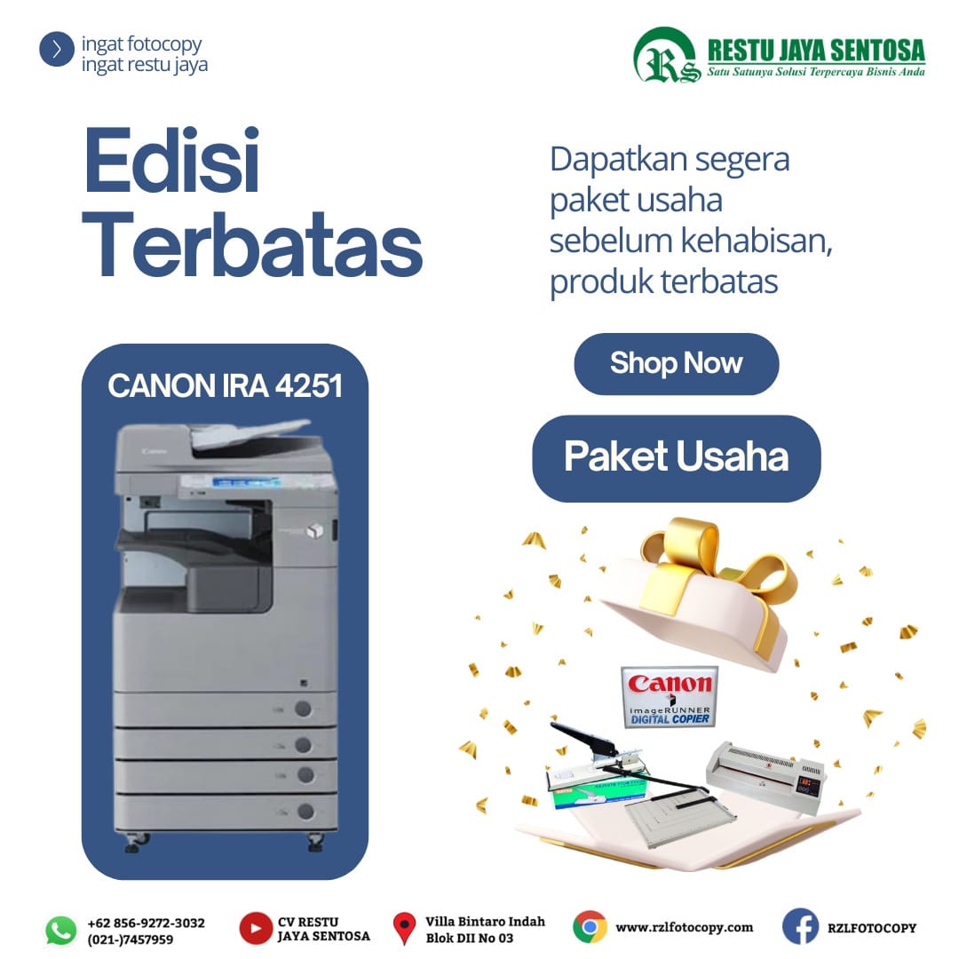 Paket Usaha Canon iRA 4251