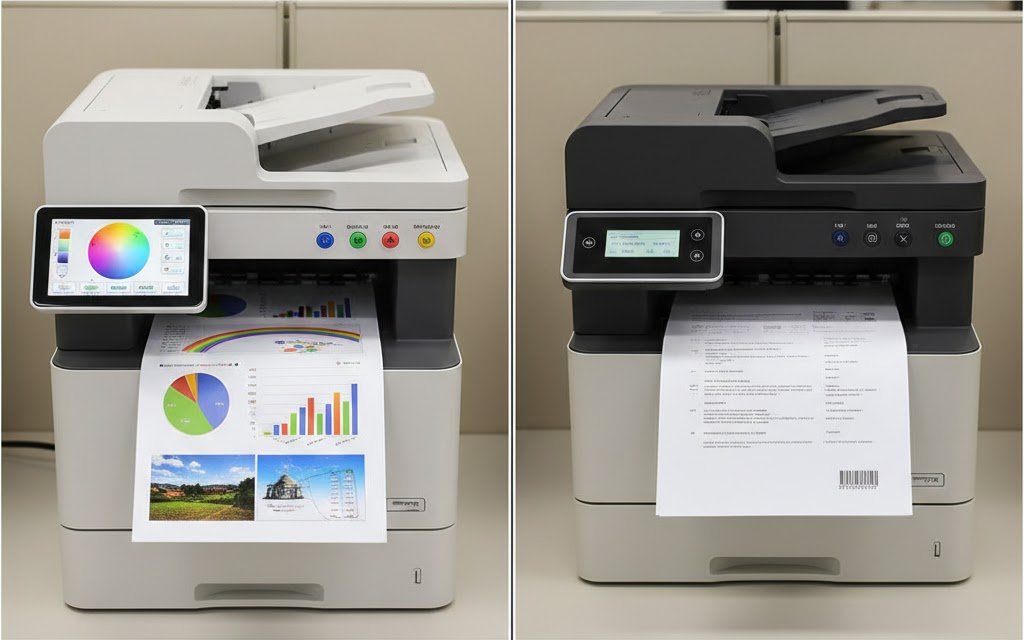 Perbedaan Mesin Fotocopy Warna vs Hitam Putih